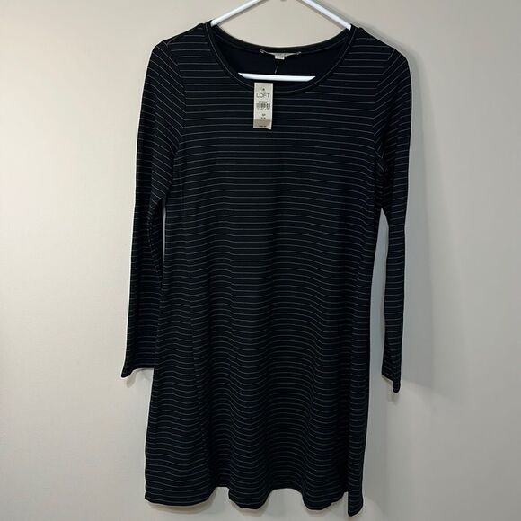 LOFT Dresses & Skirts - NWT Ann Taylor Loft T-Shirt Style Striped Dress